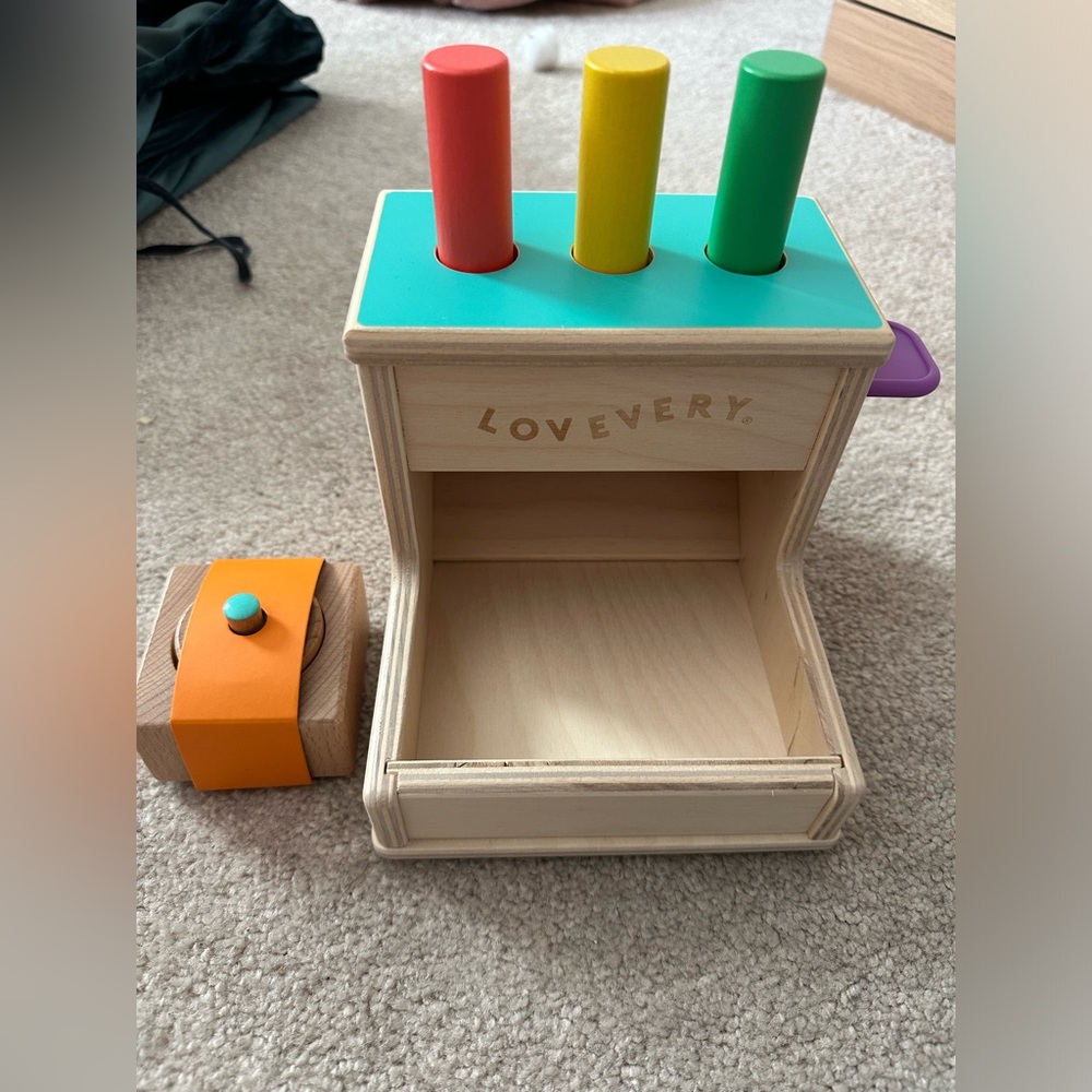 Lovevery Peg Drop (and pincer grasp puzzle I think)